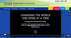 Desktop Screenshot of globalspineoutreach.org